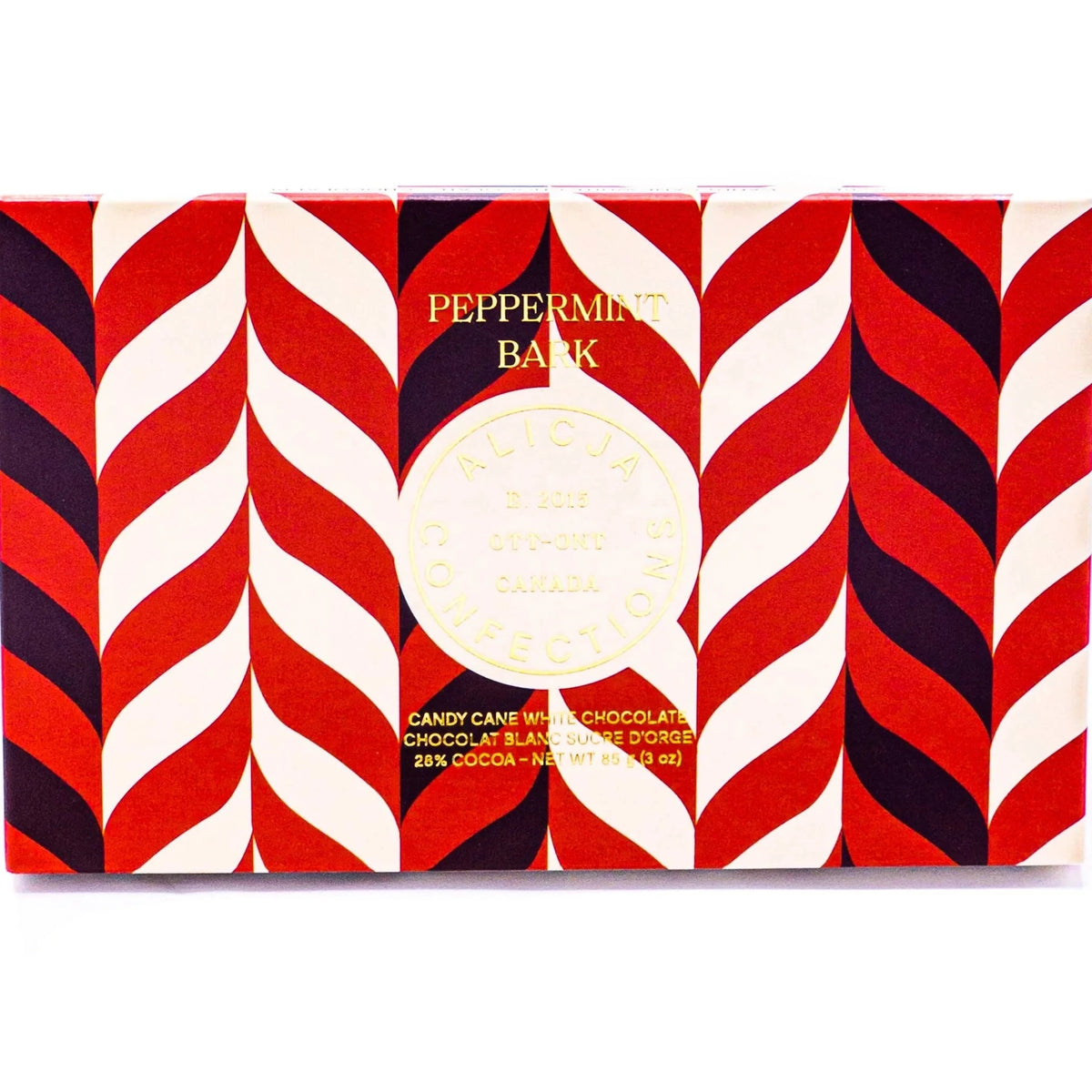 Alicja Confections Holiday Post Card Chocolate Bars Made Here