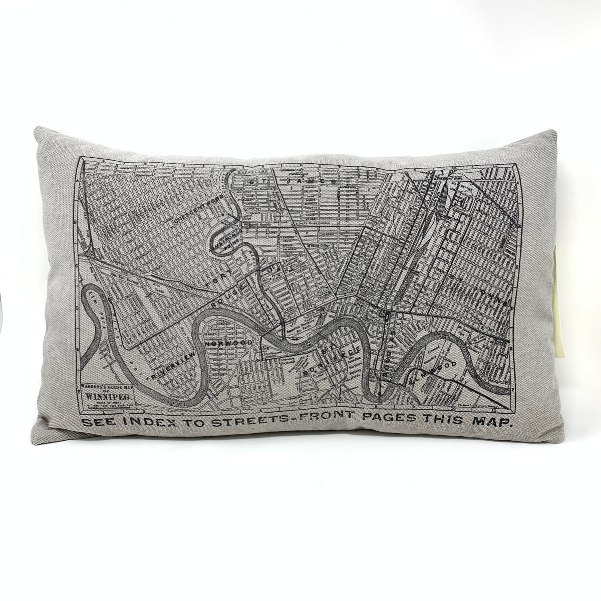 Winnipeg North of Fargo Pillow Made Here