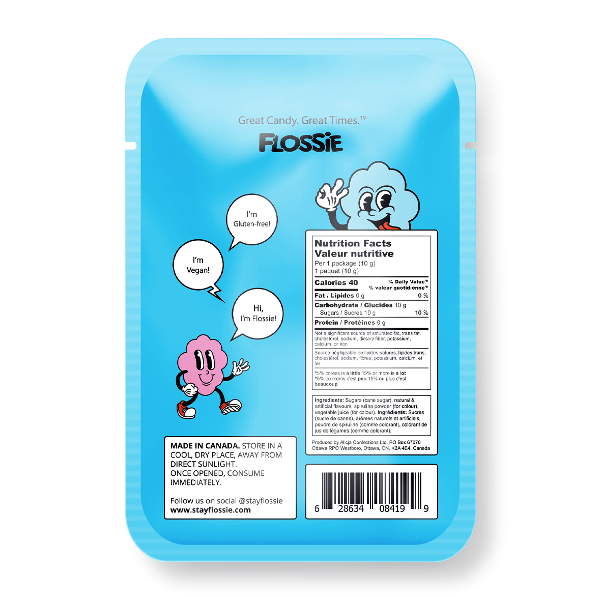 Flossie - Blue Raspberry Cotton Candy