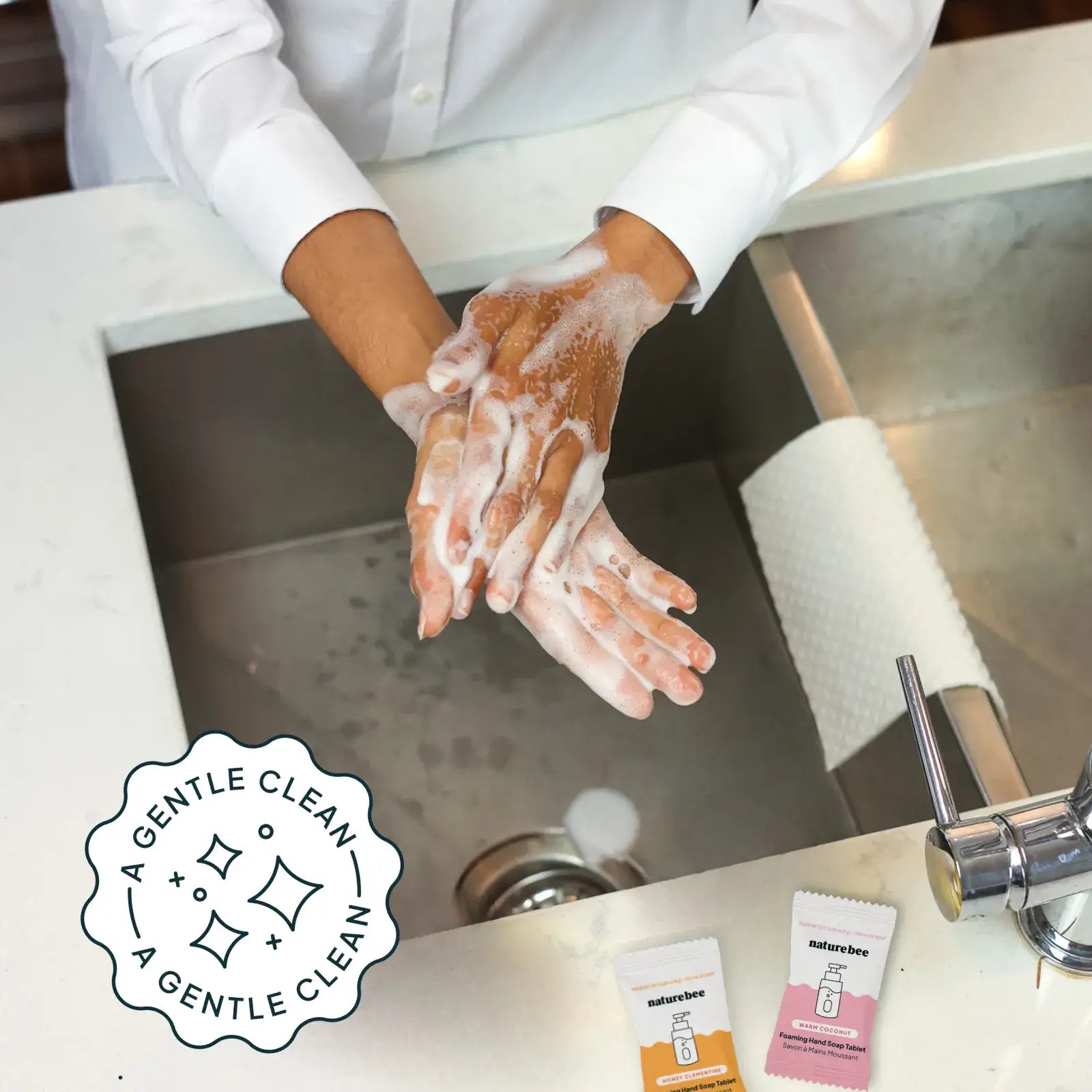 Nature Bee - Recharges de savon moussant concentré pour les mains-8