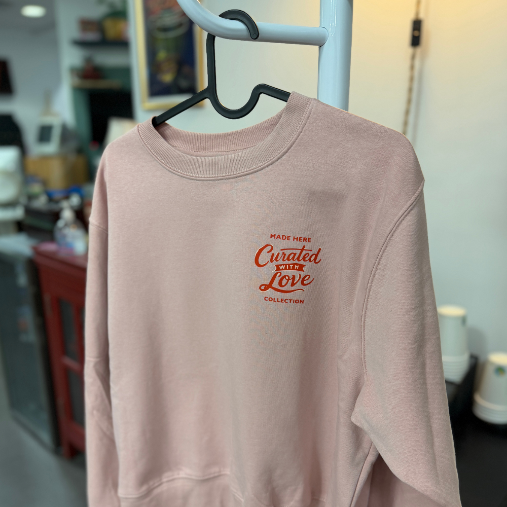 Sweat-shirt ras du cou pour femme collection CWL - Vieux rose-3