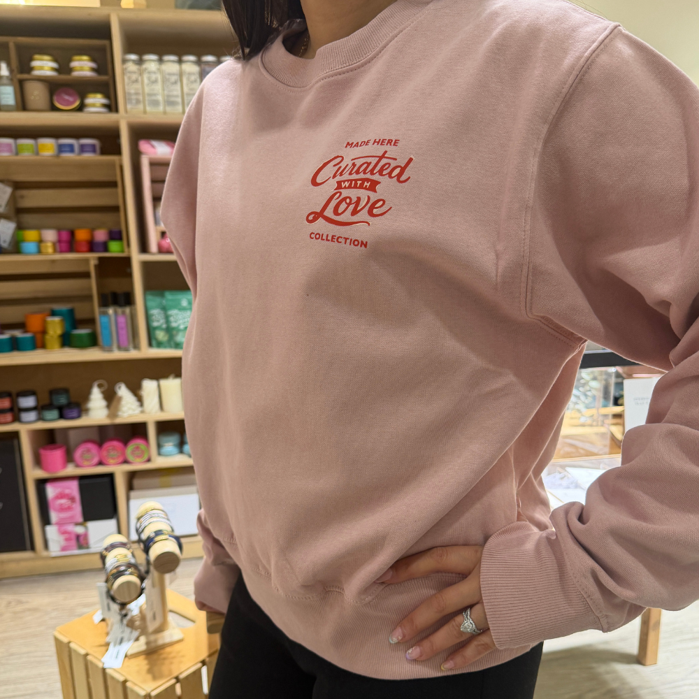 Sweat-shirt ras du cou pour femme collection CWL - Vieux rose-4