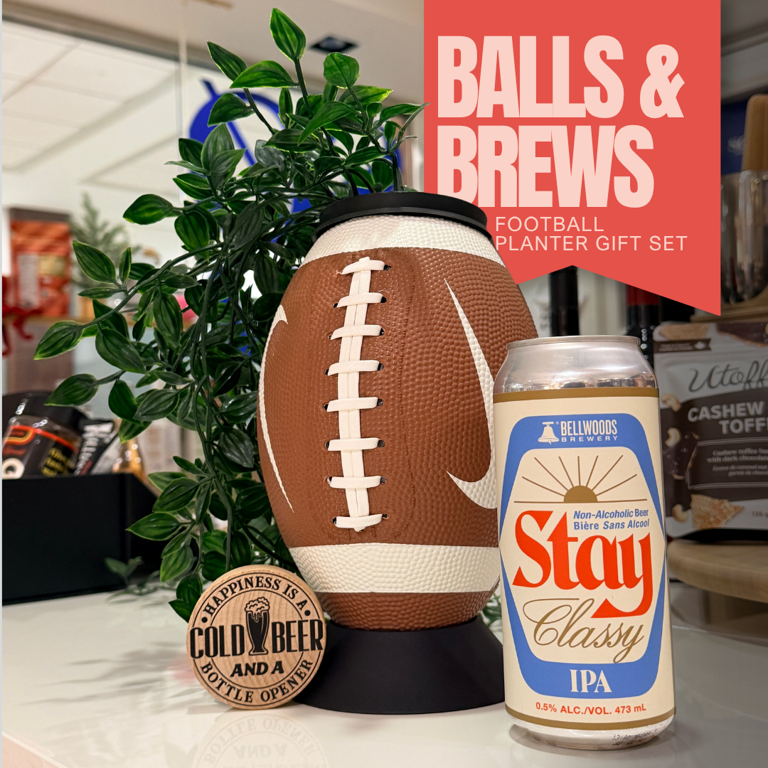 Balls & Brews -  Football Planter Gift Set | MADE HERE-1