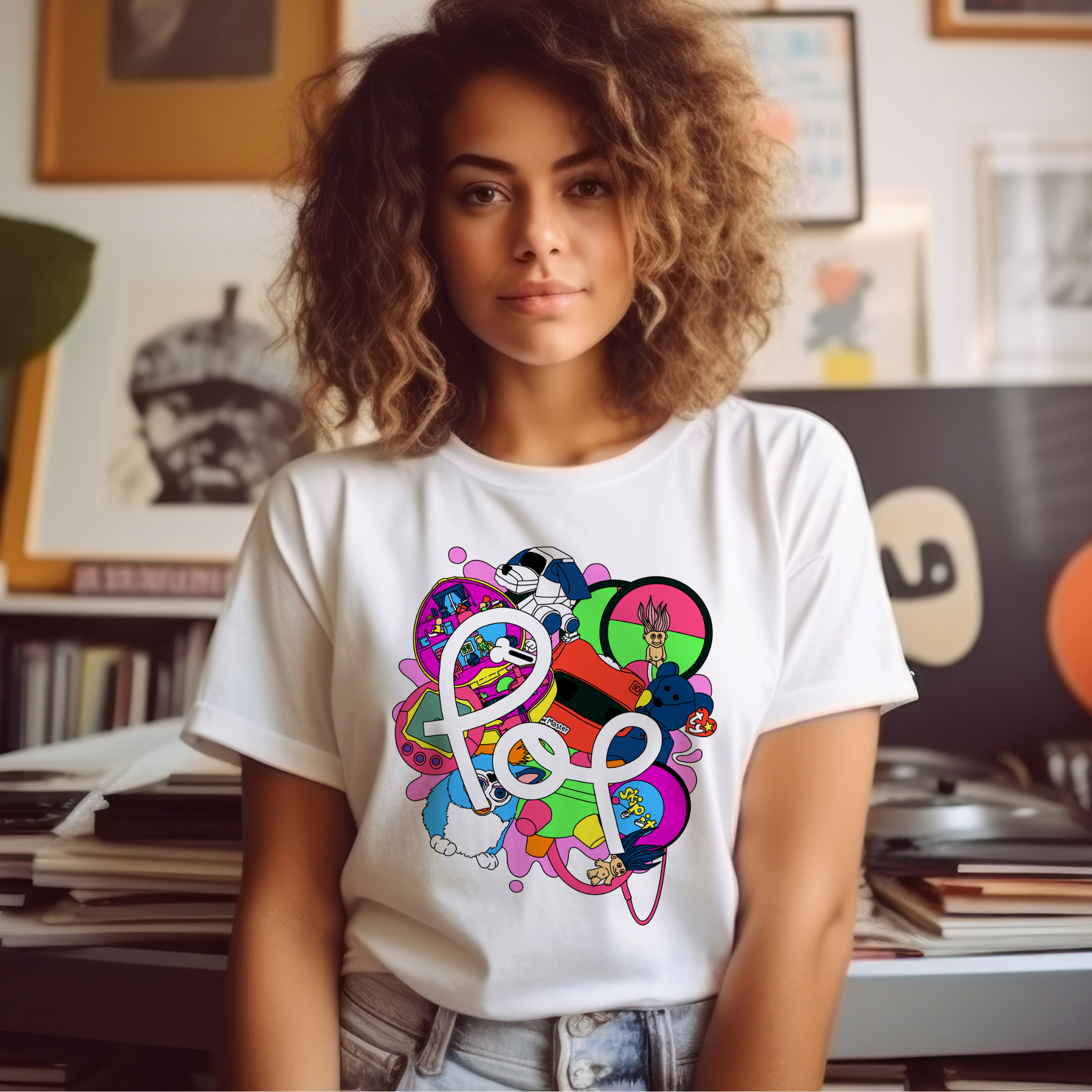 Pop CoLab - Retro Toys Tee - Unisex