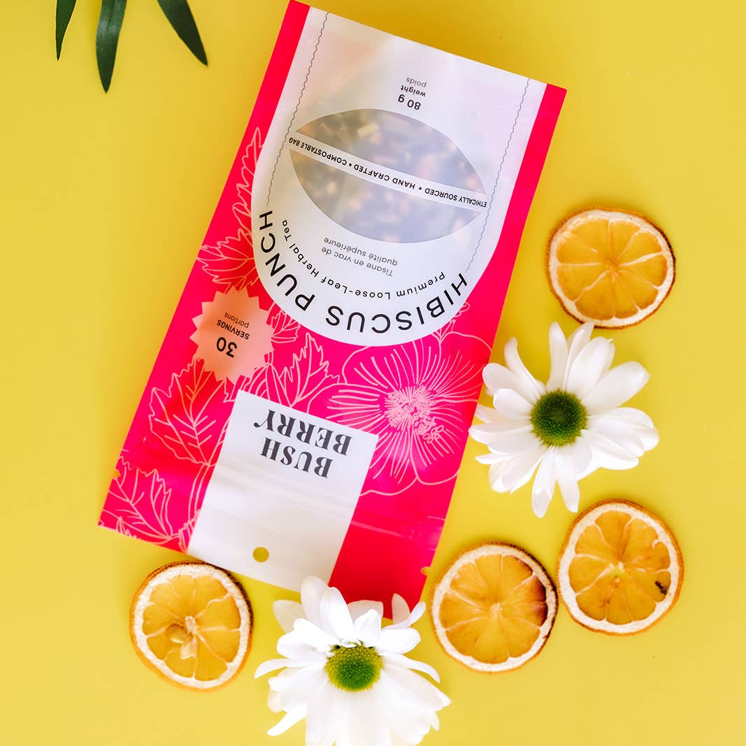 Bush Berry - Organic Hibiscus Punch Loose Leaf Tea-4