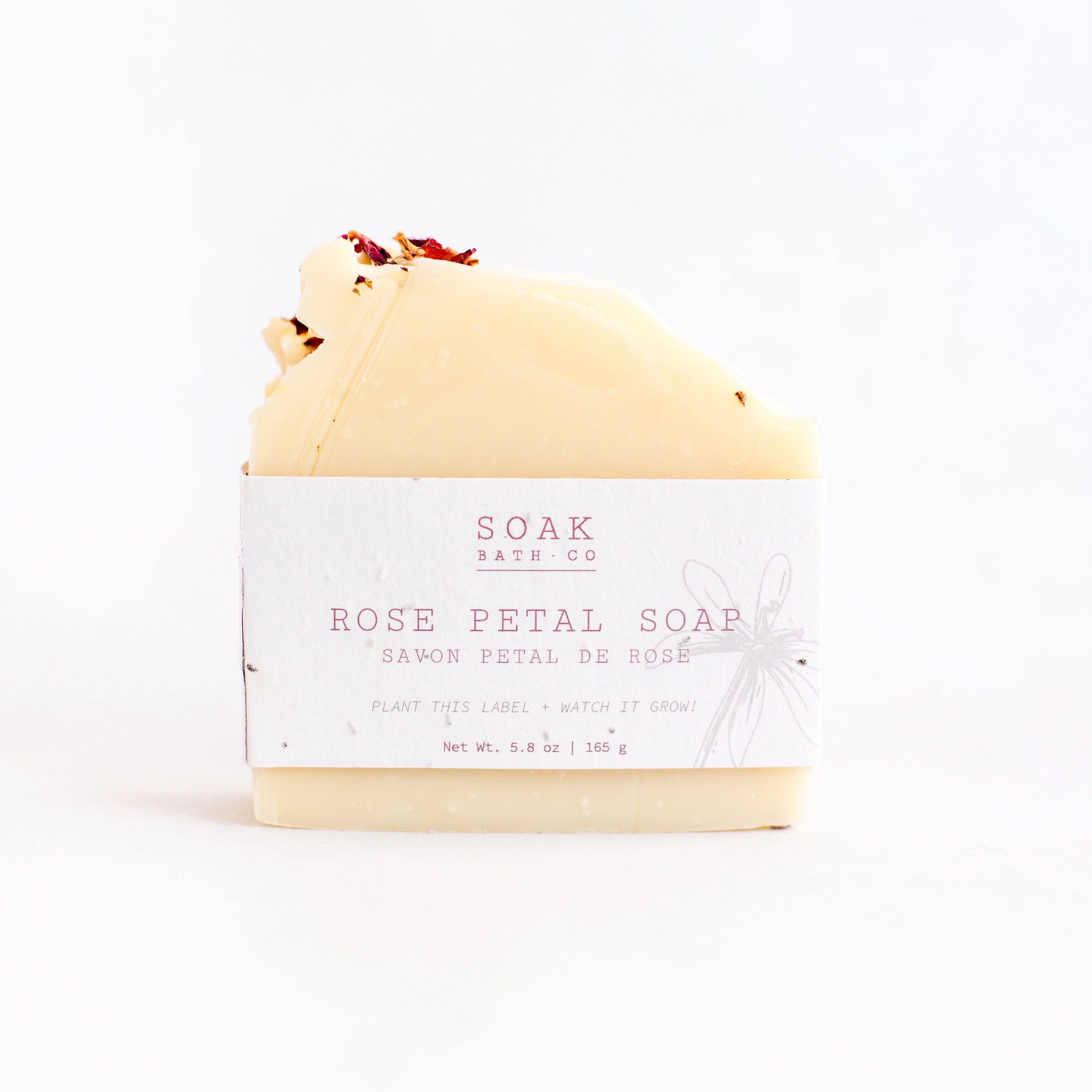 SOAK Bath Co - Rose Petal Soap Bar