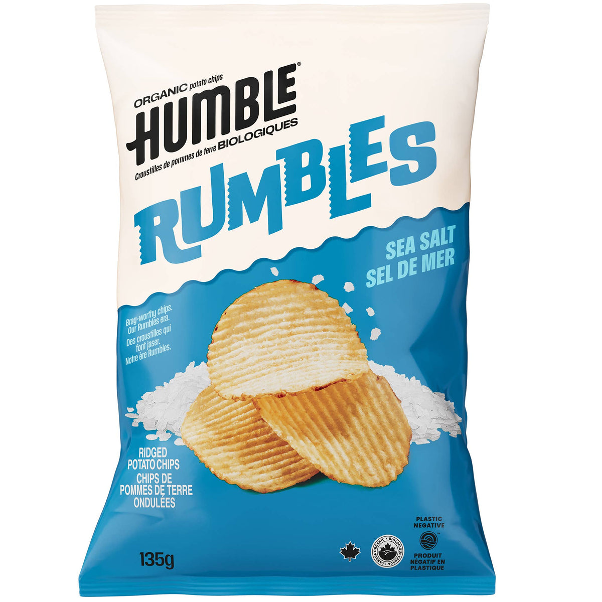 Humble Organic Potato Chips - Rumbles - Sea Salt-1