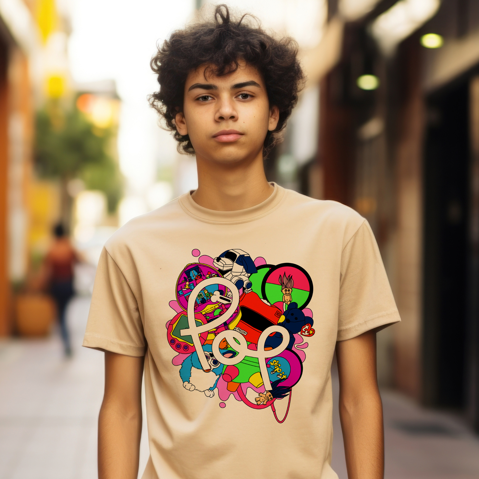 Pop CoLab - Retro Toys Tee - Unisex