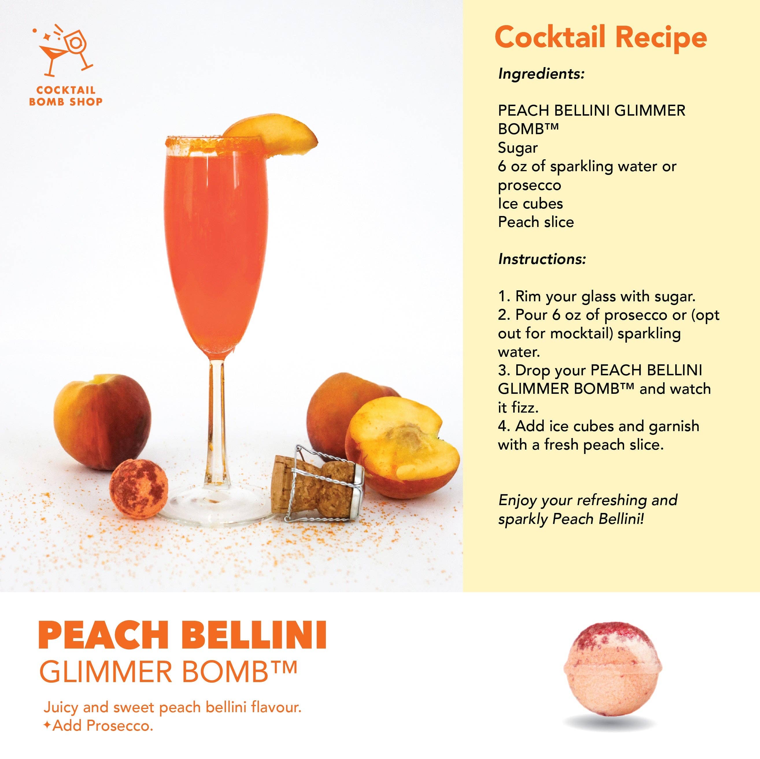 Cocktail Bomb Shop - Bellini à la pêche-10