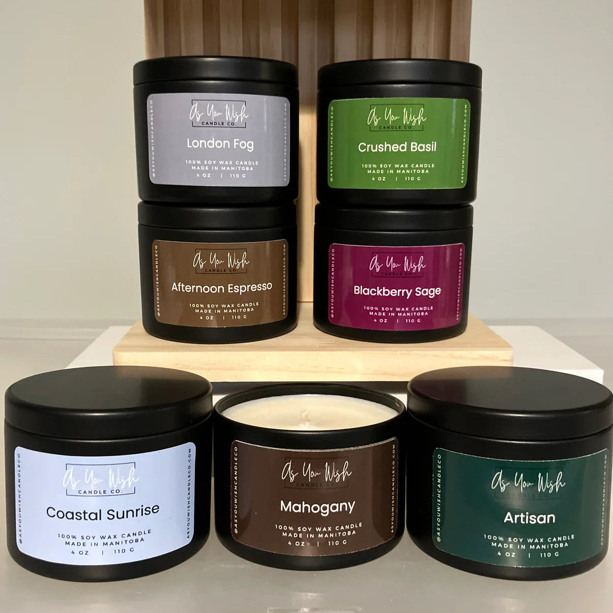 As You Wish Candle Co. - Soy Candle Tin 4 oz