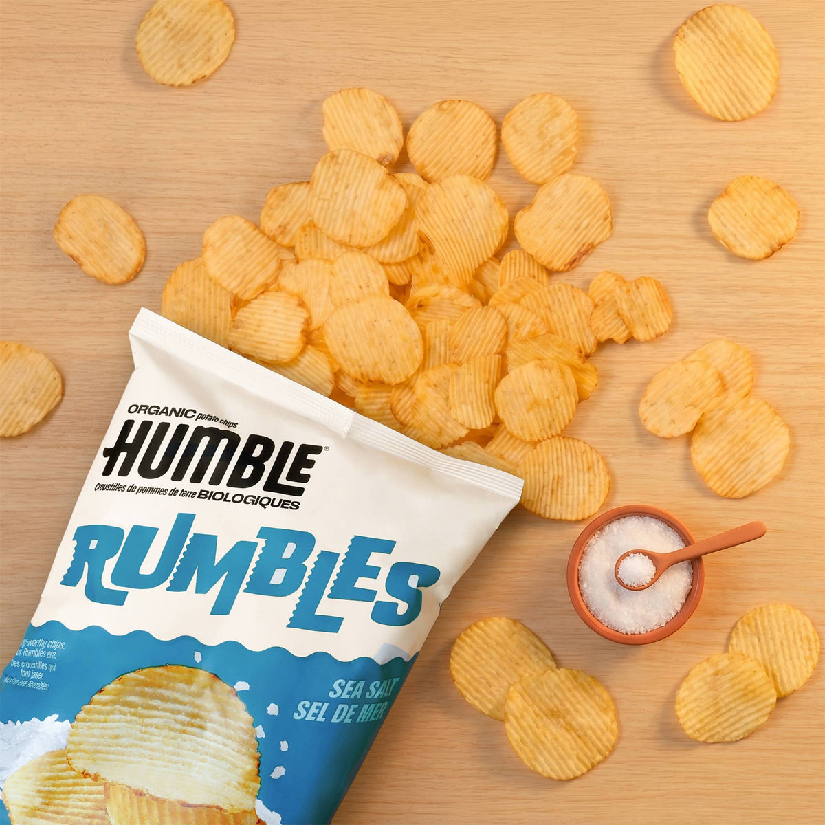 Humble Organic Potato Chips - Rumbles - Sea Salt-6