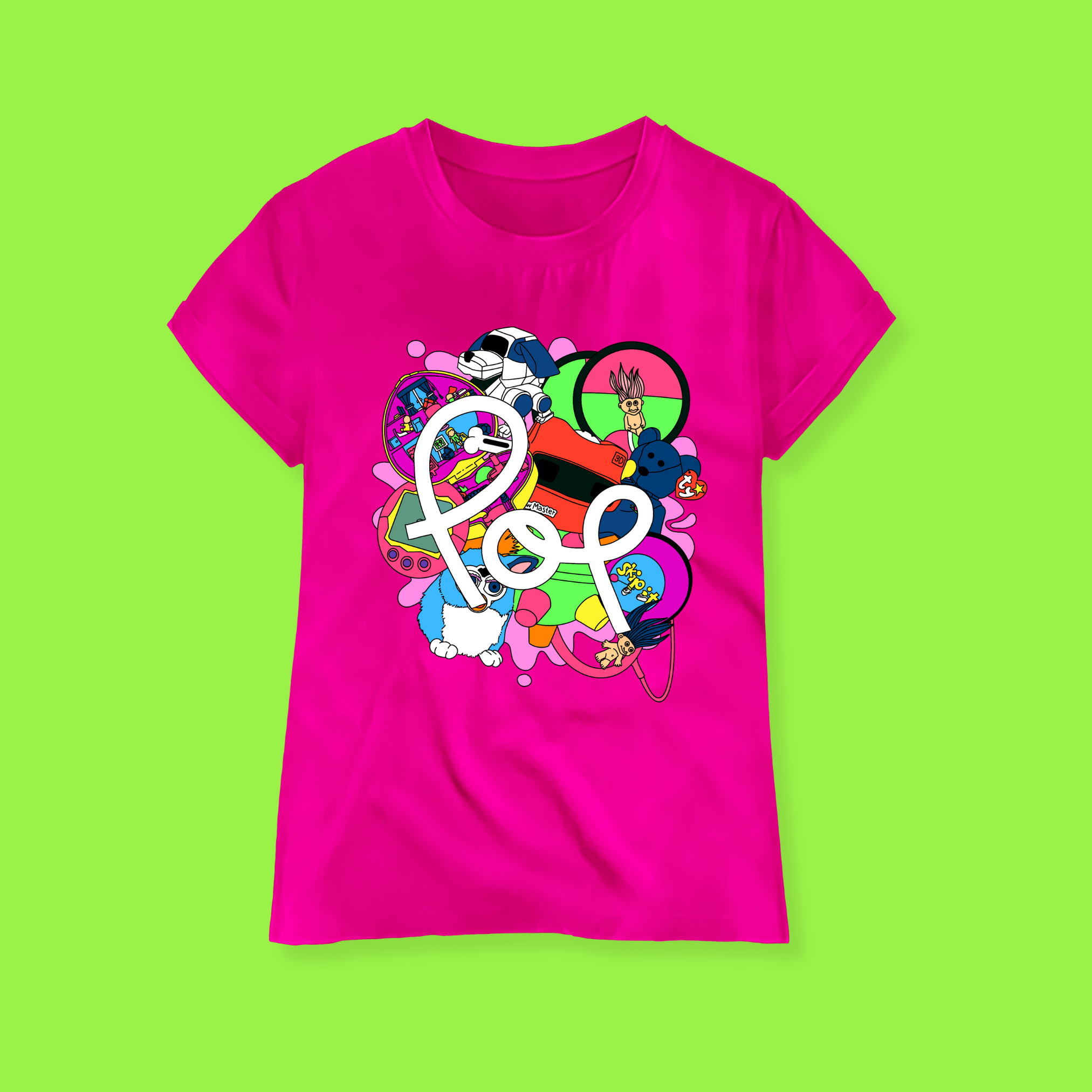 Pop CoLab - Retro Toys Tee - Unisex-4
