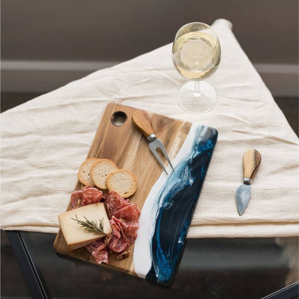 Lynn & Liana Designs - Small Wood Resin Cheese Board/Charcuterie Board