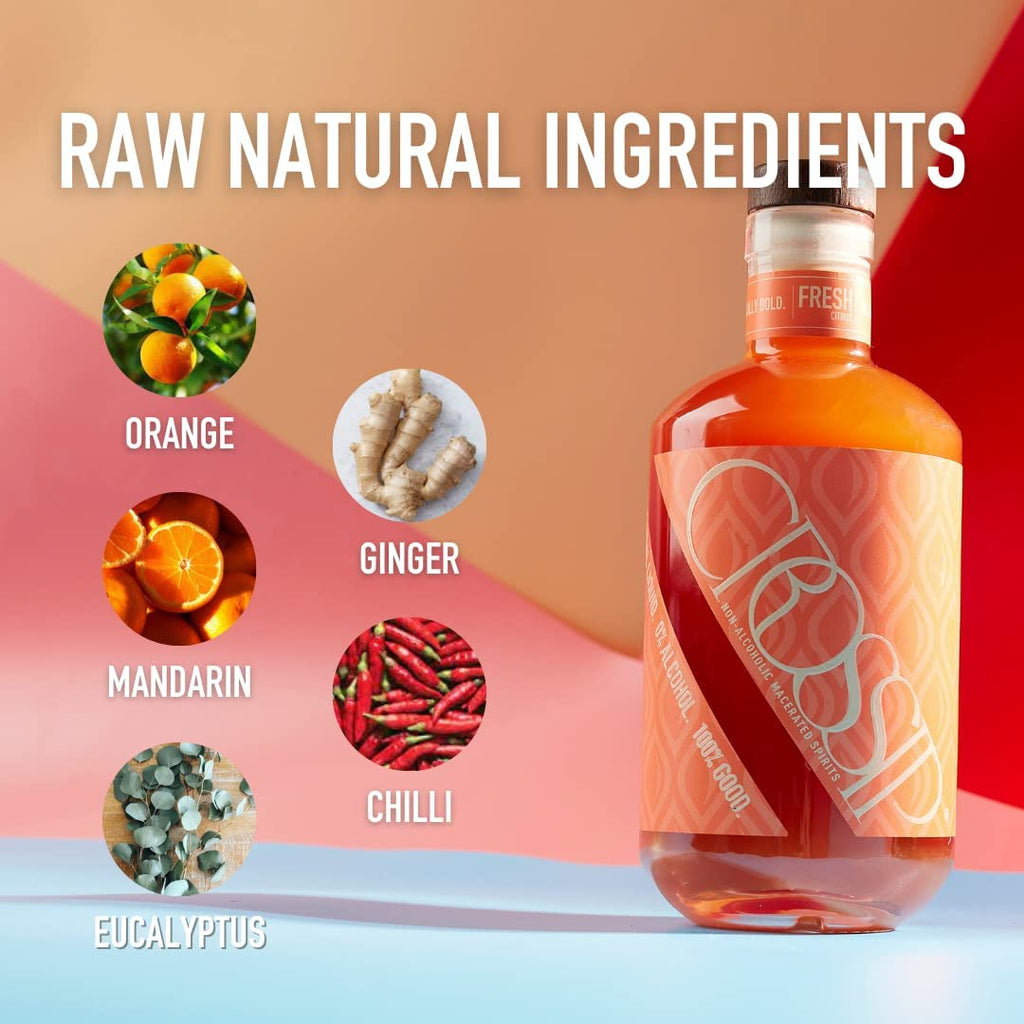 Fresh Citrus - botanical and fruity alcohol free spirit - natural ingredients that taste great in any cocktail