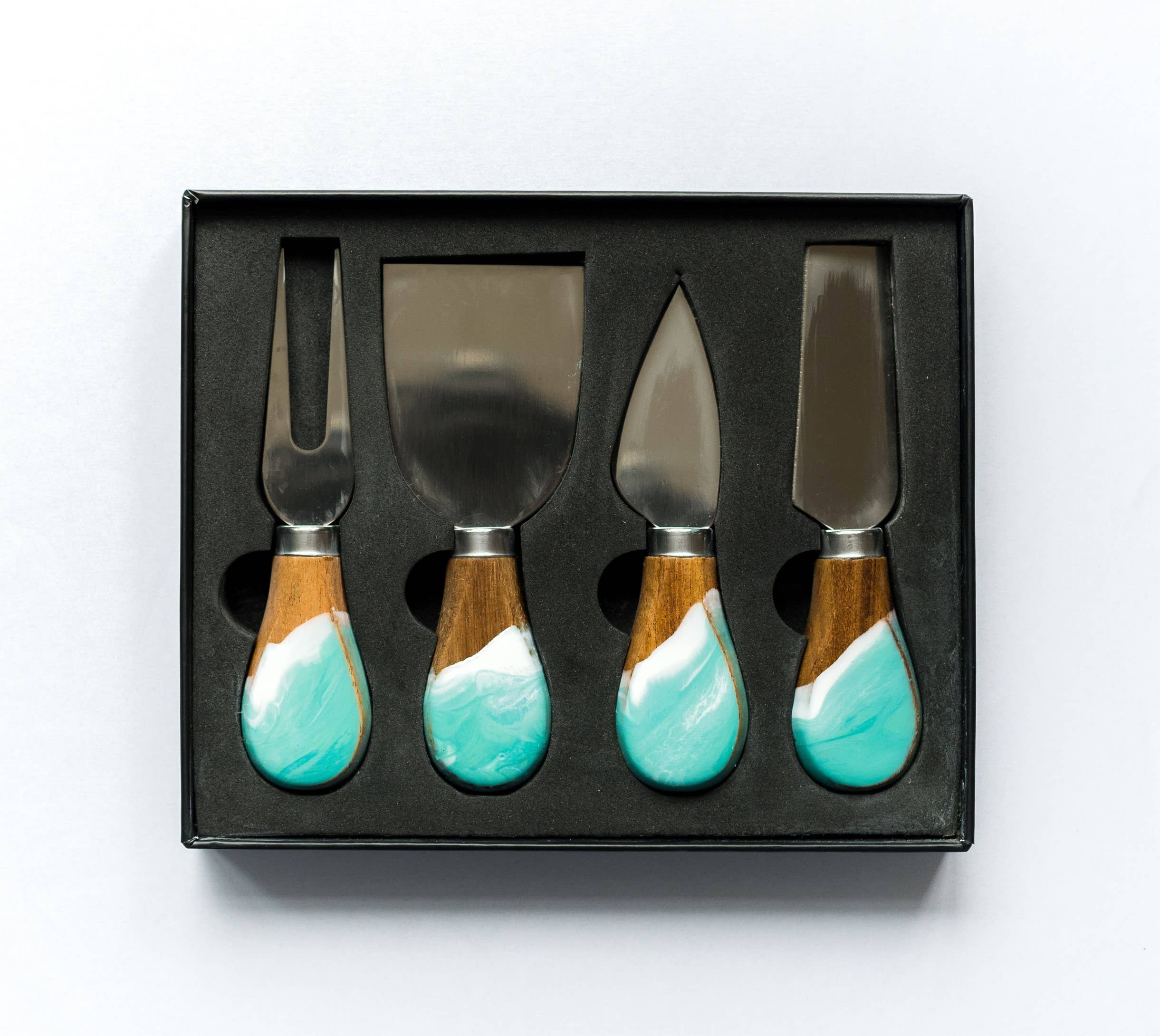 Lynn & Liana Design - Resin Coated Cheese Knife Set - Set of 4