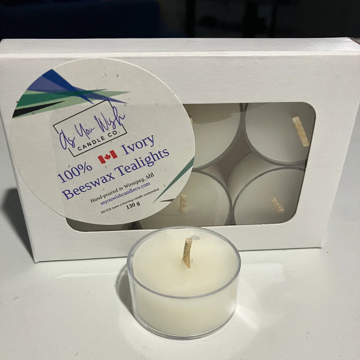 As You Wish Candle Co. - Beeswax Tealight Candles (6pk)