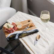 Lynn & Liana Designs - Petite planche à fromage/charcuterie en bois et résine