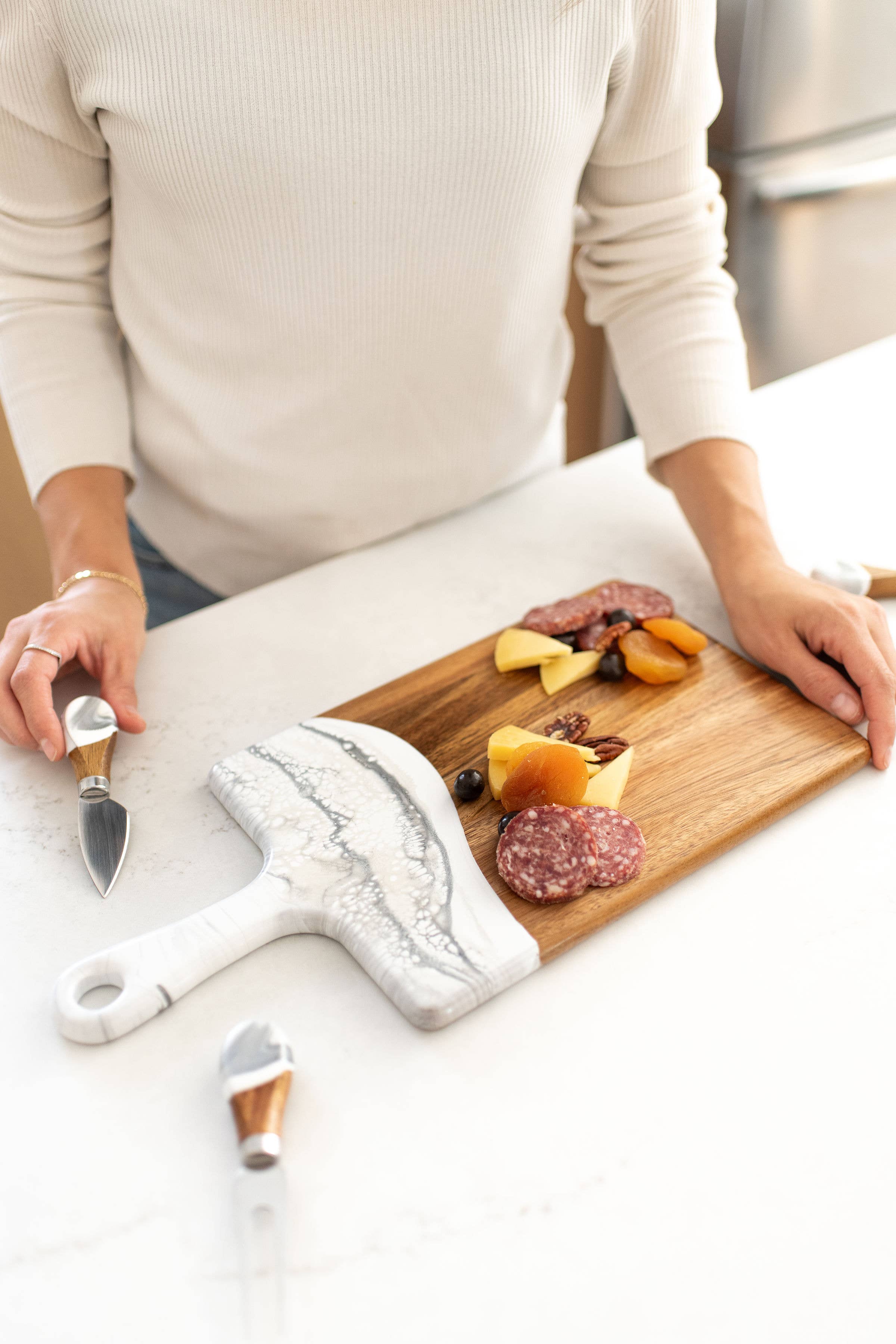 Lynn & Liana Designs - Planche à charcuterie - Moyenne 20 cm x 40 cm-10