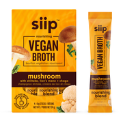 siip - Vegan Mushroom Broth - Shiitake, Lion's Mane + Chaga - 4 Pack