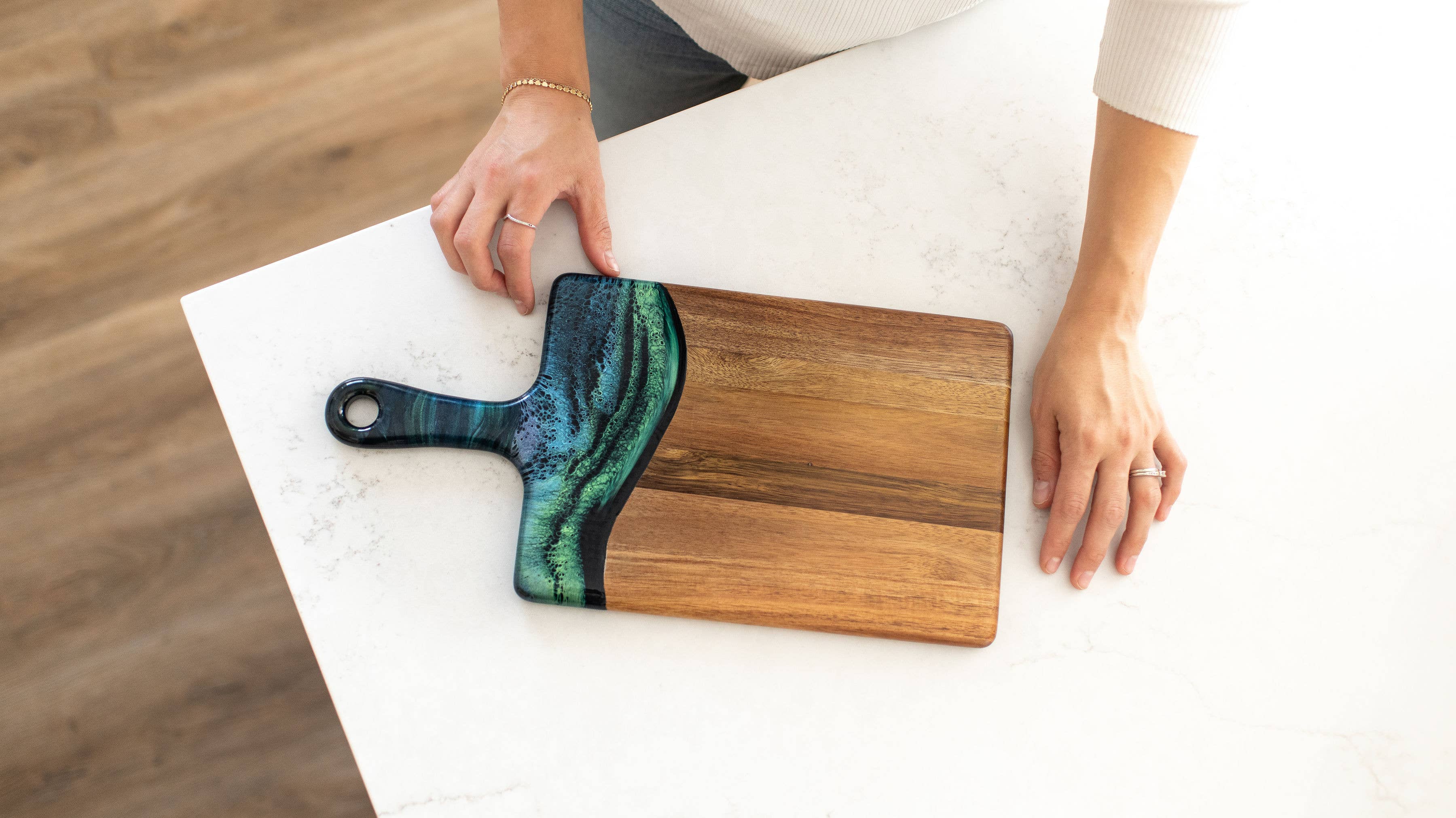 Lynn & Liana Designs - Planche à charcuterie - Moyenne 20 cm x 40 cm-18