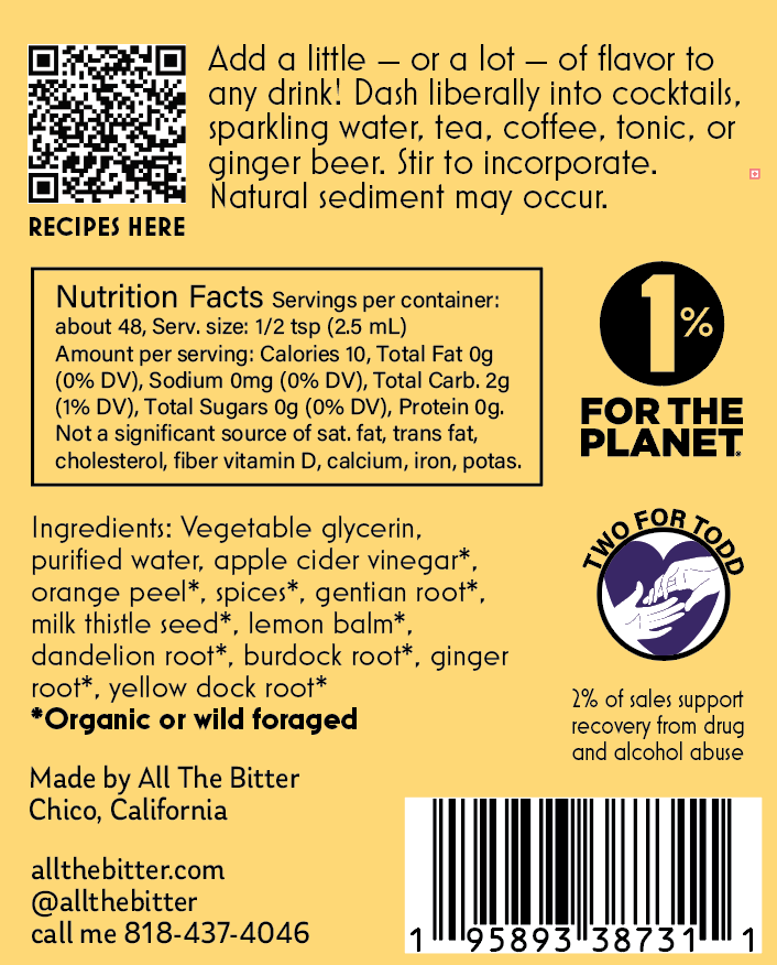 All The Bitter - Orange Bitters Mini-5