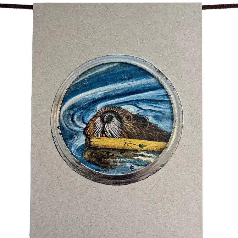 Fat Daug - Blank Art Cards - *Bee, Deer, Beaver, Frog*-3