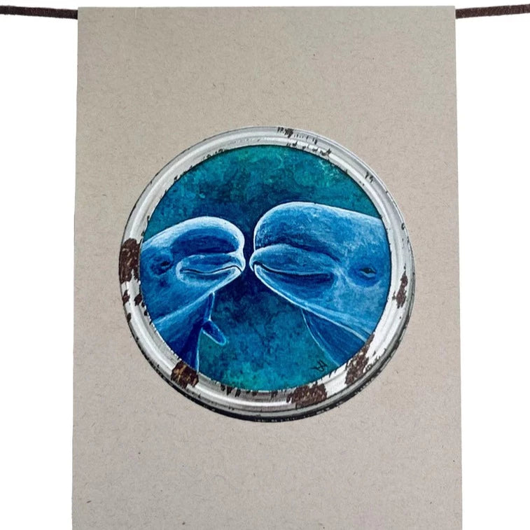 Fat Daug - Blank Art Cards - *Owl, Belugas, Bison, Polar Bear*