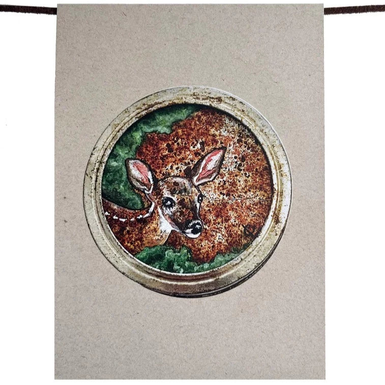 Fat Daug - Blank Art Cards - *Bee, Deer, Beaver, Frog*