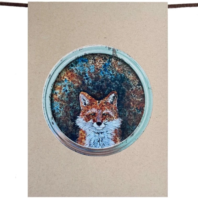 Fat Daug - Blank Art Cards - *Fox, Crow, Moose, Owl*