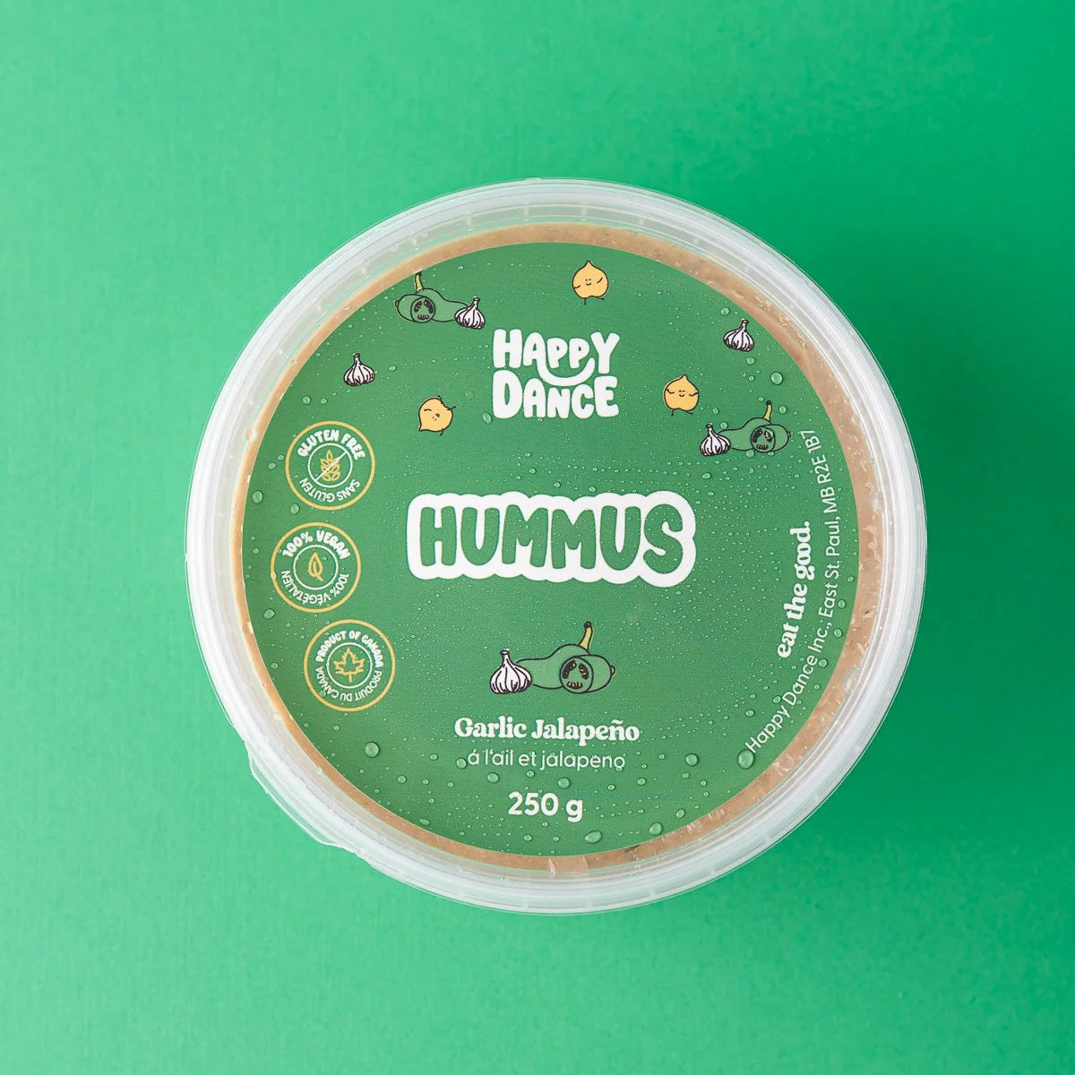 Happy Dance Hummus - Garlic Jalapeno