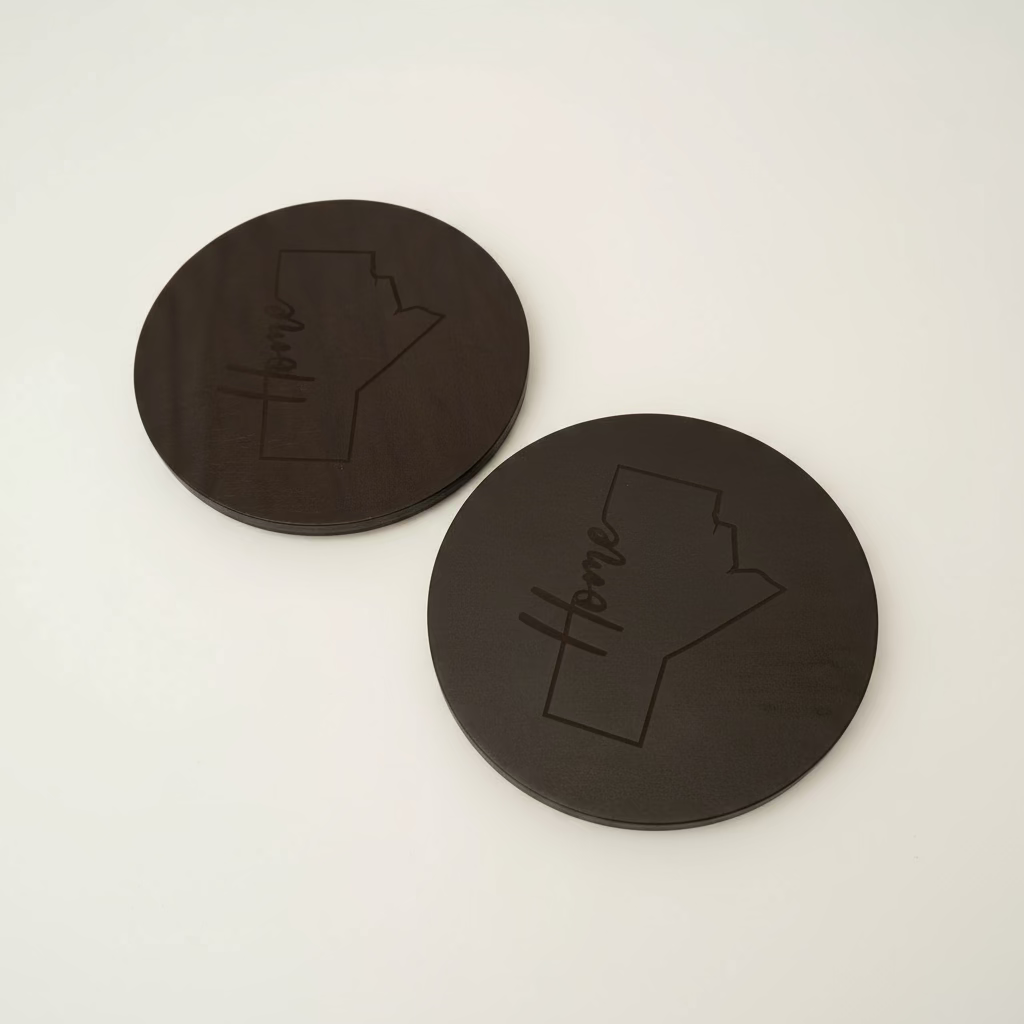 J.A.B Leatherworks - Leather Coasters