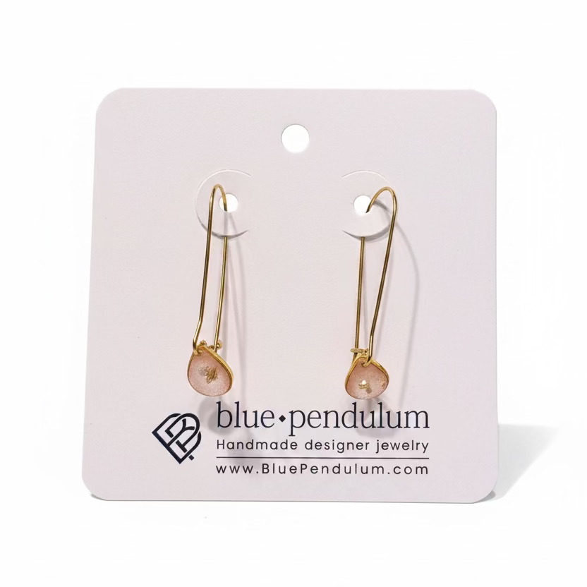 Blue Pendulum - Boucles d'oreilles-9