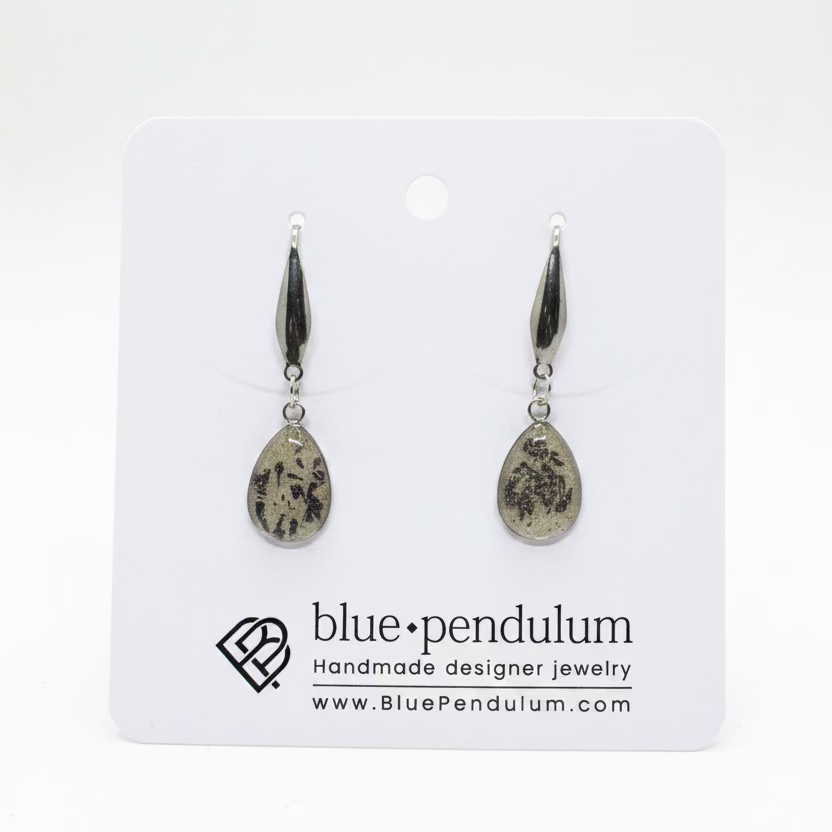 Blue Pendulum - Boucles d'oreilles-6