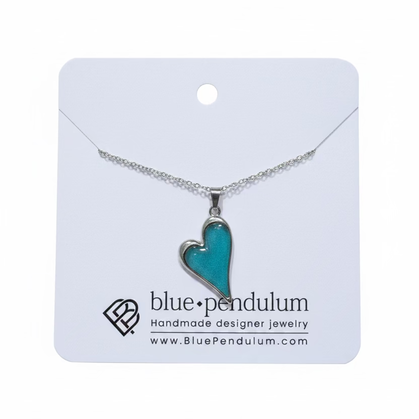 Pendentif bleu - Collier-3