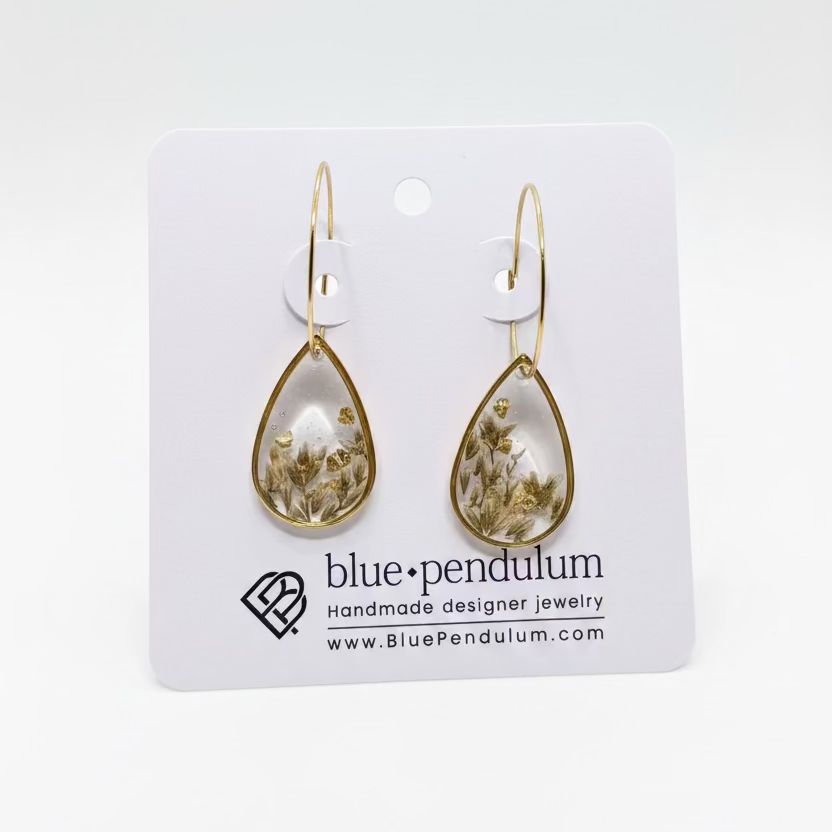 Blue Pendulum - Boucles d'oreilles-13