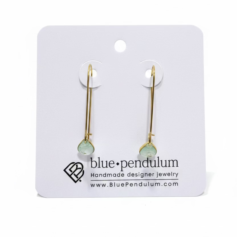 Blue Pendulum - Boucles d'oreilles-4