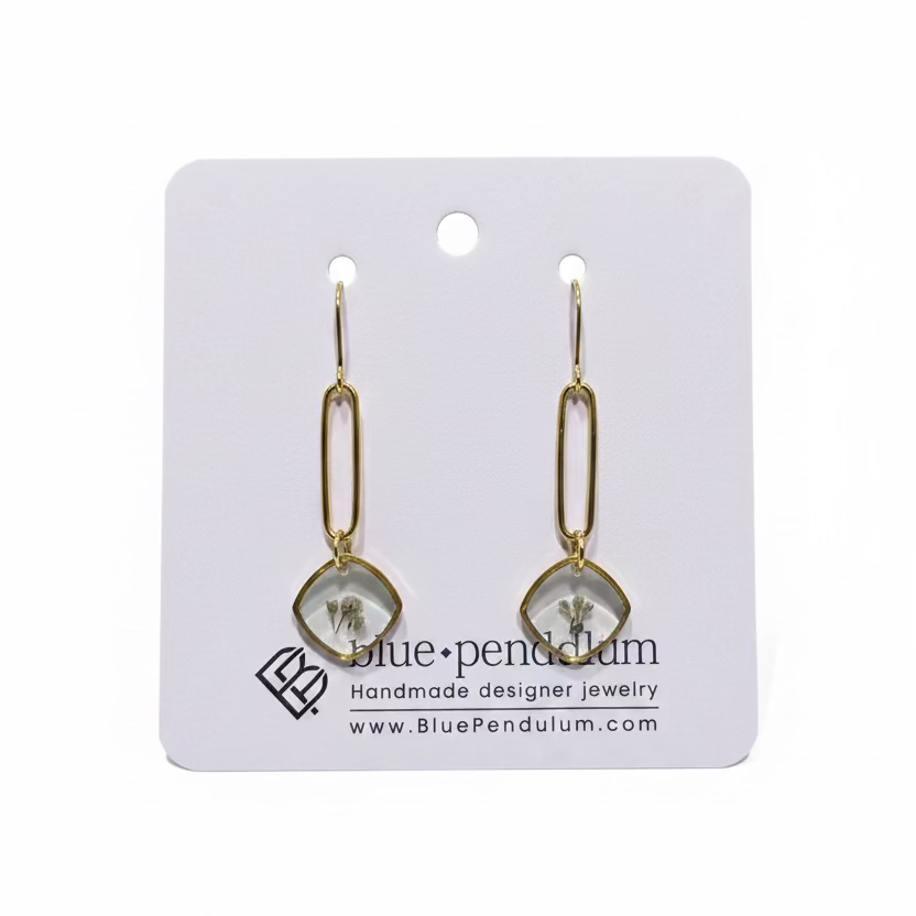 Blue Pendulum - Earrings