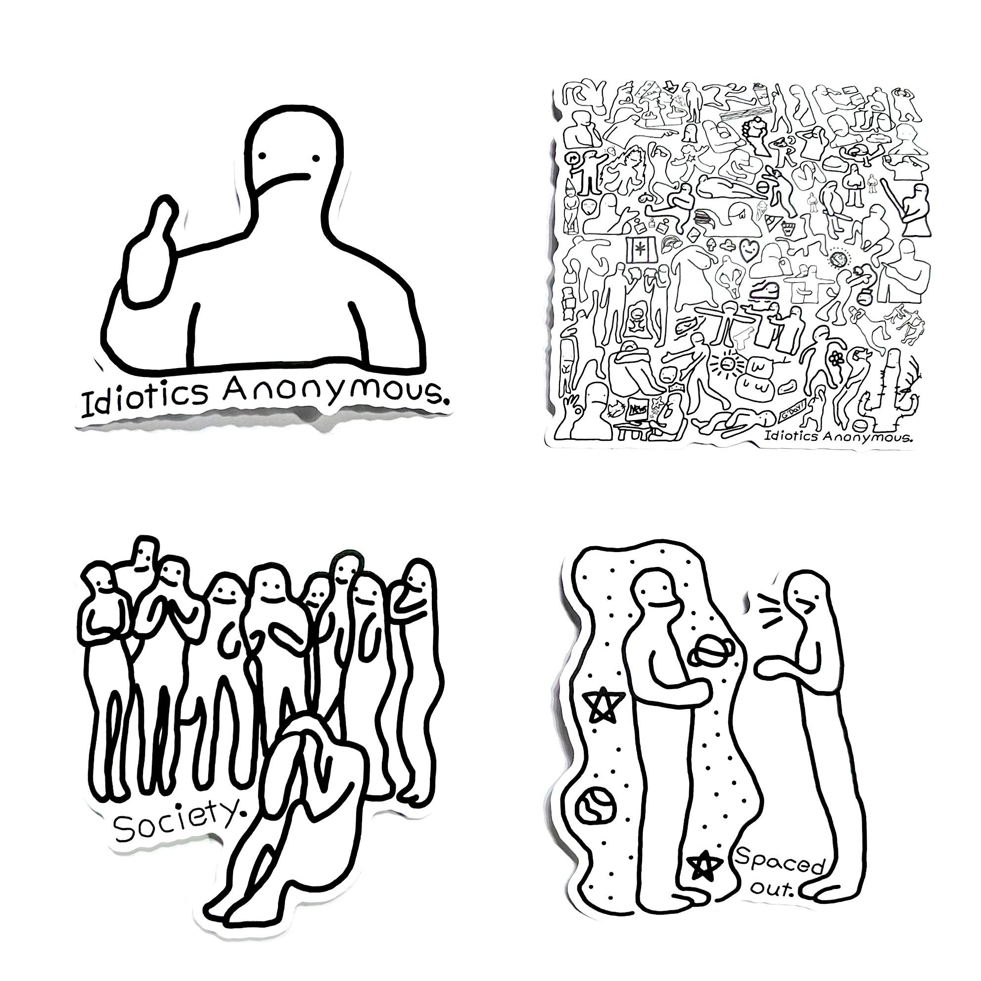 Idiotics Anonymous - Stickers