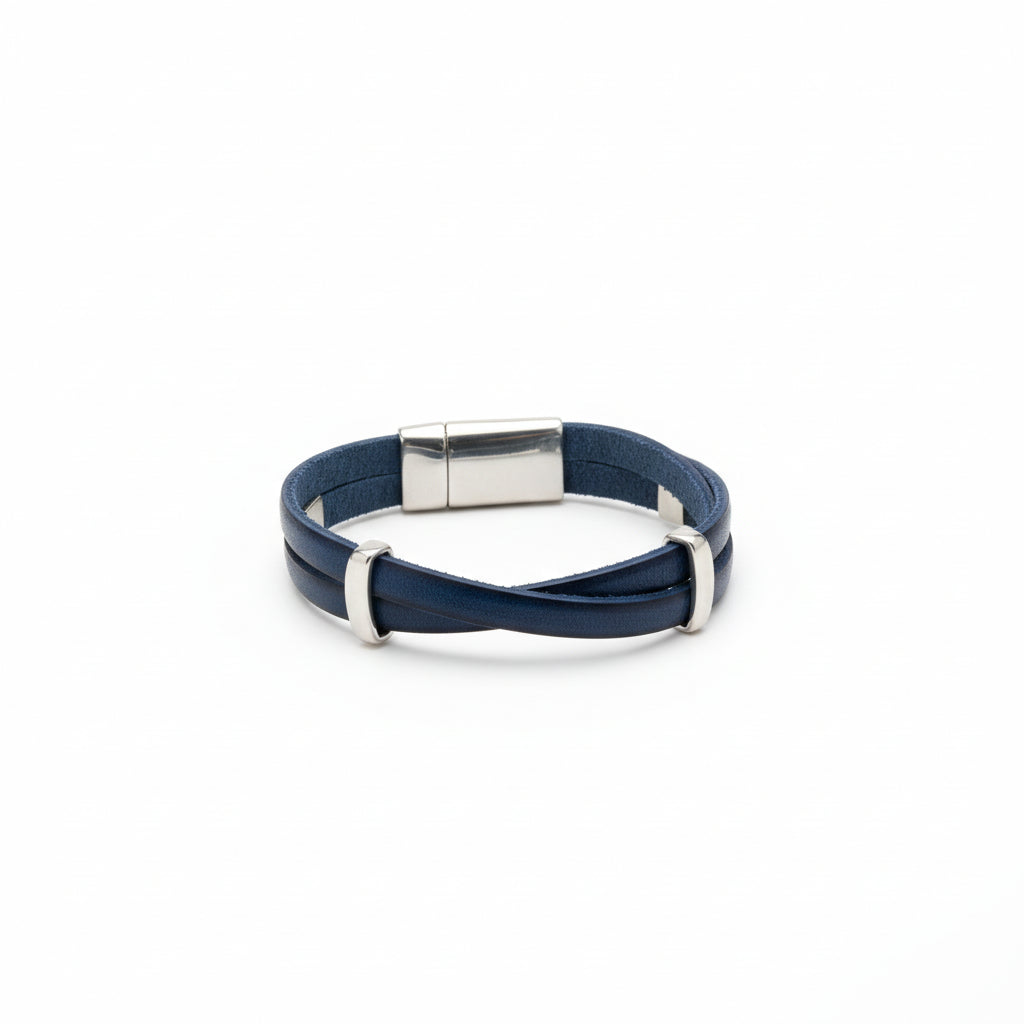 Orange and Prairie - Leather Bracelet-10