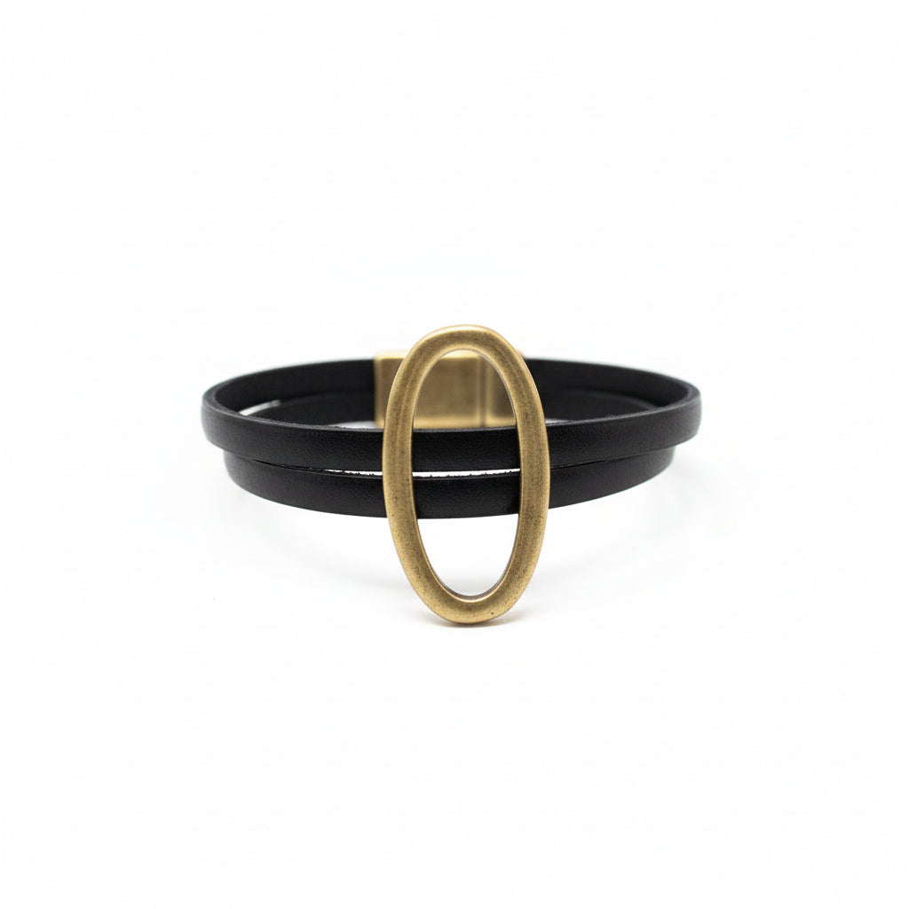 Orange and Prairie - Leather Bracelet-8