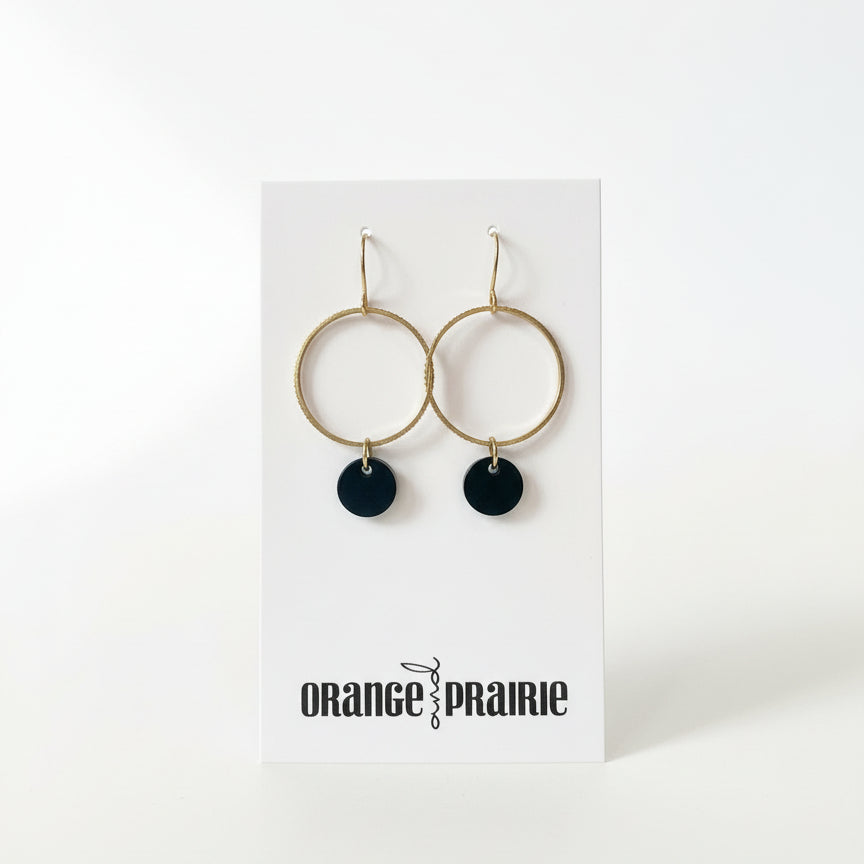 Orange and Prairie - Acrylic Resin Earrings