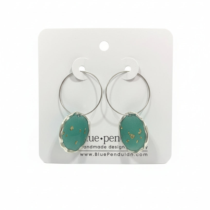 Blue Pendulum - Boucles d'oreilles-16