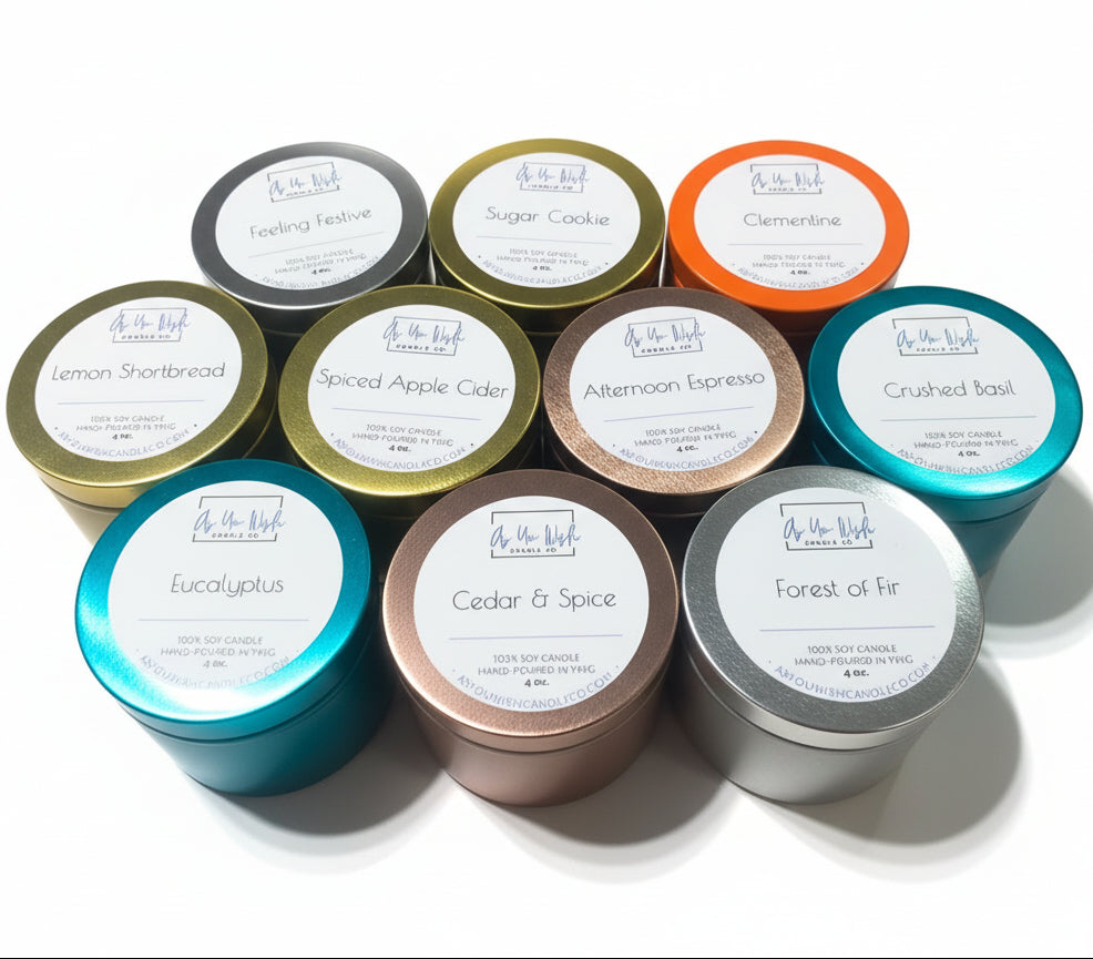 As You Wish Candle Co. - Bougie en étain de soja 4 oz-4