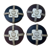 J.A.B Leatherworks - Sous-verres en cuir (lot de 4)