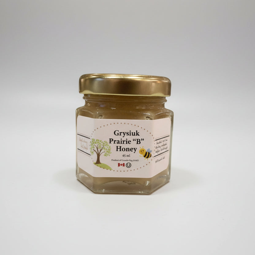 Grysiuk Prairie "B" Honey - Mini Honey Jars
