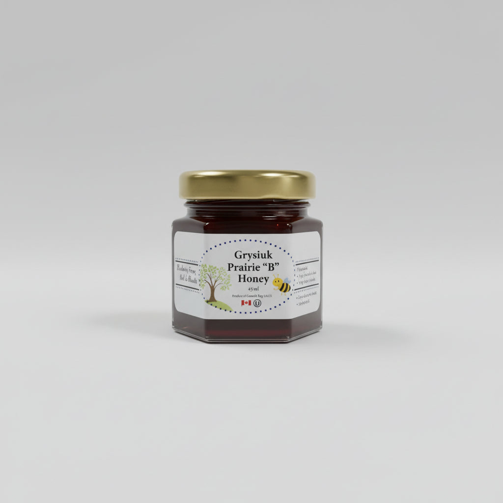Miel de prairie Grysiuk « B » – Mini pots de miel-3