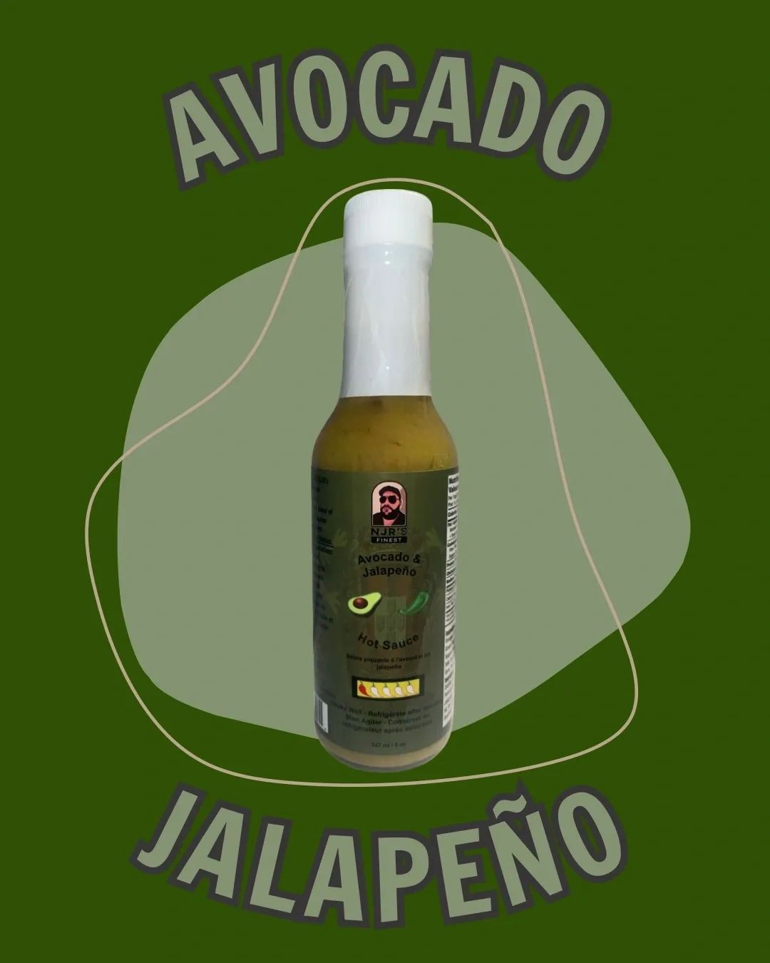 NJR's Finest Hot Sauces - Avocado & Jalapeno