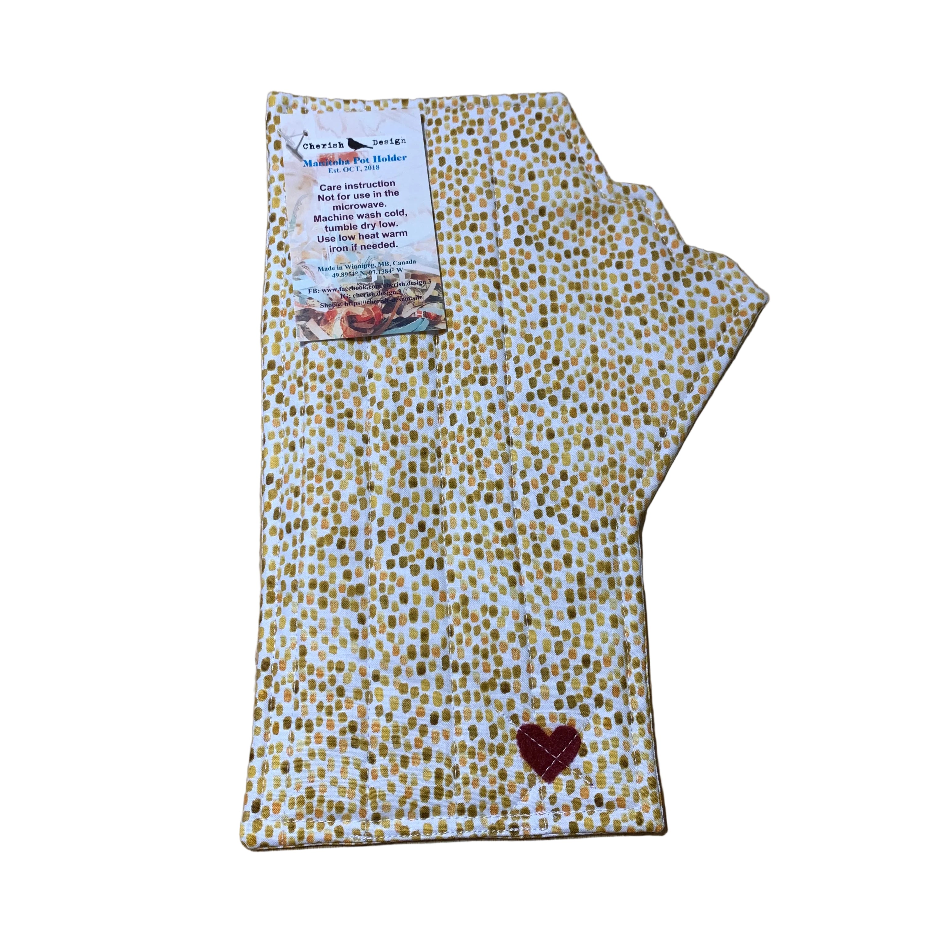 Cherish Design - Manitoba Pot Holder