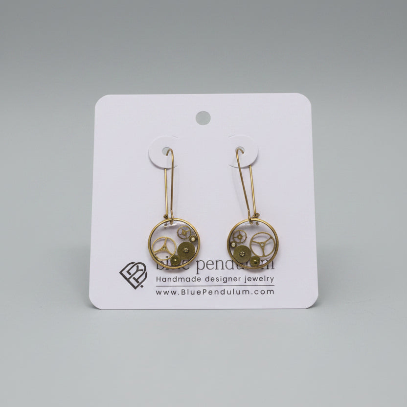 Blue Pendulum - Boucles d'oreilles-14