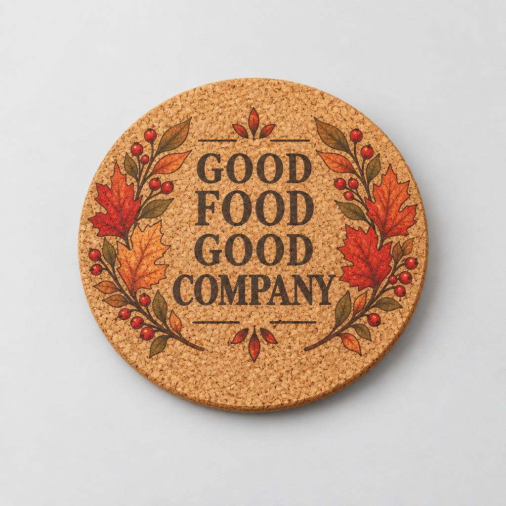 J.A.B Leatherworks - Fall Cork Trivets-3